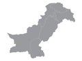 Map of Administrative Division of Pakistan