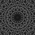 Grey floral garden mandala pattern background design