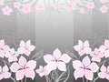 Grey flower background