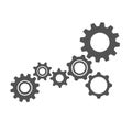 Grey gears business symbol teamwork