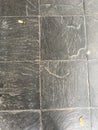 Grey geometric parttern of a floor Royalty Free Stock Photo
