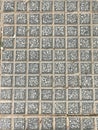 Grey geometric parttern of a floor Royalty Free Stock Photo
