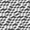 Grey Geometric Volume Seamless Pattern Background 002 Royalty Free Stock Photo