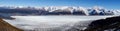 Grey Glacier Ice as seen from Paso John Gardner on the Torres del Paine hike in Patagonia / Chile. Royalty Free Stock Photo