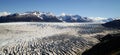 Grey Glacier Ice as seen from Paso John Gardner on the Torres del Paine hike in Patagonia / Chile. Royalty Free Stock Photo