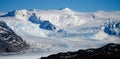 Grey Glacier Ice as seen from Paso John Gardner on the Torres del Paine hike in Patagonia / Chile. Royalty Free Stock Photo