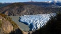 Grey Glacier Ice as seen from Paso John Gardner on the Torres del Paine hike in Patagonia / Chile. Royalty Free Stock Photo