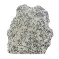 Grey Granite Stone Isolated on White Background