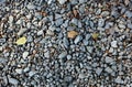 Grey ground stone rubble road background Royalty Free Stock Photo