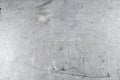 Grey grunge scratched metal sheet background. Worn steel surface texture Royalty Free Stock Photo