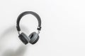 Grey headphone isolate on white background Royalty Free Stock Photo
