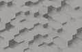 Grey Hexagon Background Texture. 3d render Royalty Free Stock Photo