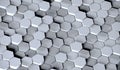 Grey Hexagons Background