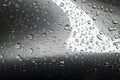 Grey with highlights rain drops Royalty Free Stock Photo