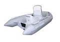 Grey inflatable boat