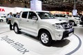 Grey jeep car Tayota Hilux