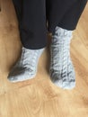 Grey Knitted Socks