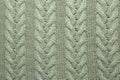 Grey knitted wool texture as background, top view Royalty Free Stock Photo