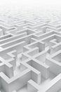 Grey labirynth maze Royalty Free Stock Photo