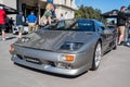 Gray Lamborghini sports car