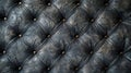 Grey leather headboard with tufted design Royalty Free Stock Photo