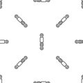 Grey line Shock absorber icon isolated seamless pattern on white background. Vector Royalty Free Stock Photo
