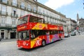 Grey Line tour bus in Porto, Portugal Royalty Free Stock Photo