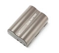 Grey lithium-ion battery top view