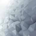 Grey low poly geometric surface abstract 3D rendering Royalty Free Stock Photo