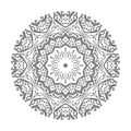 Grey Mandala Vector On White Background Illustrations Royalty Free Stock Photo