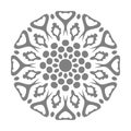 Grey Mandala Vector On White Background Illustrations Royalty Free Stock Photo