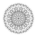 Grey Mandala Vector On White Background Illustrations Royalty Free Stock Photo