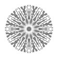 Grey Mandala Vector On White Background Illustrations Royalty Free Stock Photo