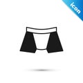 Grey Men underpants icon isolated on white background. Man underwear. Vector Royalty Free Stock Photo