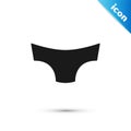 Grey Men underpants icon isolated on white background. Man underwear. Vector Royalty Free Stock Photo