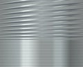 Grey metal compressed spring straight line background. Stainless steel texture black silver banner. Abstract tech industrial Royalty Free Stock Photo