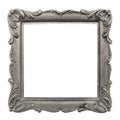 Grey metallic metal ornamental frame luxurious luxury style clean square