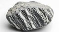 Grey metallic mineral rock sample closeup Royalty Free Stock Photo