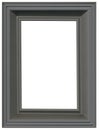 Grey Metallic Picture Frame Cutout