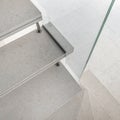 Grey microcement stairs Royalty Free Stock Photo