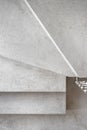 Grey microcement stairs Royalty Free Stock Photo