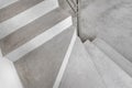 Grey microcement stairs Royalty Free Stock Photo