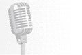 Grey Microphone Background Royalty Free Stock Photo