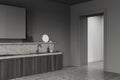 Grey Modern design kitchen interior