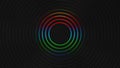 Grey and multicolor circles modern background