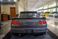 Grey Nissan Skyline 25GT Turbo sedan ER34 in Indonesia Modification Expo 2023