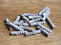 Grey nylon plugs