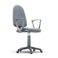 Grey office chair on a white Royalty Free Stock Photo