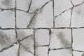 Grey Old Stone Pavement Texture Background Top View Royalty Free Stock Photo