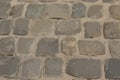 Grey Old Stone Pavement Texture Background Top View Royalty Free Stock Photo